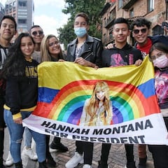 Miley Cyrus ya está en Bogotá: así fue recibida para su concierto