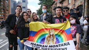 Miley Cyrus ya está en Bogotá: así fue recibida para su concierto