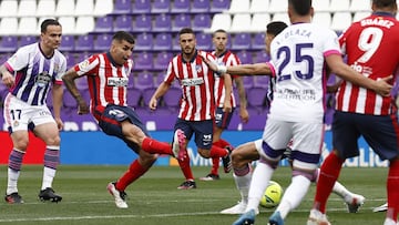 Correa marca ante el Valladolid el gol del empate en la Liga 20-21.