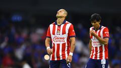 during the 10th round match between Cruz Azul and Guadalajara as part of the Torneo Clausura 2024 Liga BBVA MX at Azteca Stadium on March 02, 2024 in Mexico City, Mexico.