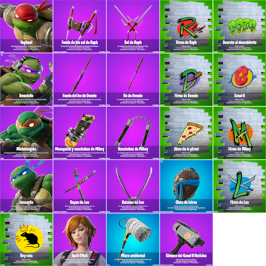 Las Tortugas Ninja llegan como nuevas skins a Fortnite: cuánto valen y qué objetos traen
