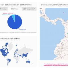 Mapa de casos y muertes por coronavirus por departamentos en Colombia: hoy, 11 de mayo