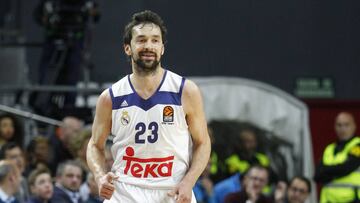 Sergio Llull, con el Real Madrid.