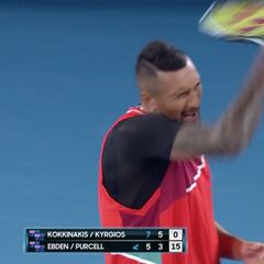 Se para la final masculina de dobles por gritos y asoma Kyrgios al rescate