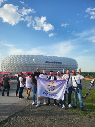 Las peñas madridistas invadieron Múnich