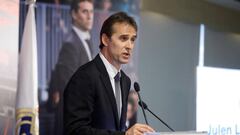 Lopetegui, en su presentaci&oacute;n con el Madrid.