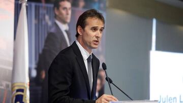 Lopetegui, en su presentación con el Madrid.