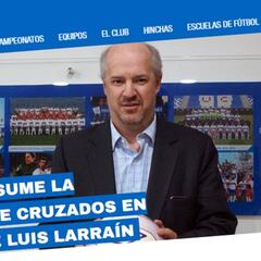 Luis Larraín renuncia a la presidencia de Cruzados