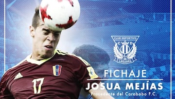 El Leganés anuncia el fichaje de Josua Mejías.