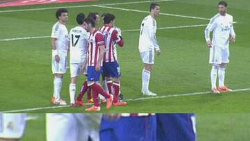 Arbeloa pisó a Diego Costa con el juego detenido por una falta