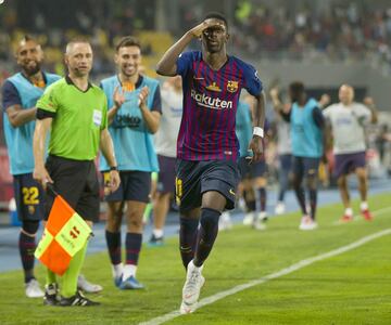 Dembelé marcó el 1-2.