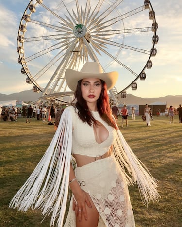 Andrea Garte durante el Festival de Música y Artes del Valle de Coachella 2025 en el Empire Polo Club el 11 de abril de 2025 en Indio, California.