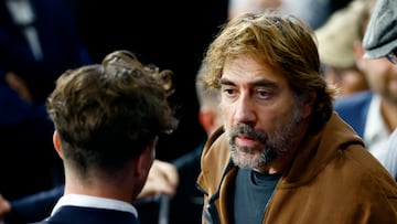 Javier Bardem, en la grada de Saint-Denis.