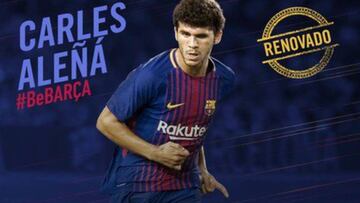 Carles Ale&ntilde;&aacute; ampl&iacute;a su contrato con el Barcelona.