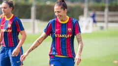 Jenni Hermoso, jugadora del Bar&ccedil;a