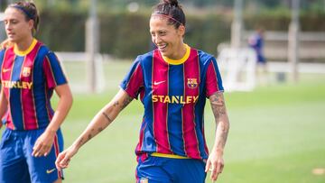 Jenni Hermoso, jugadora del Bar&ccedil;a