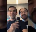 Barroso sorprendió a Fierro cantando con vocalista de Ráfaga