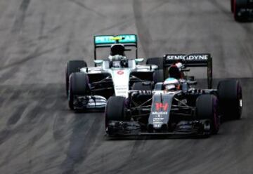 Fernando Alonso y Nico Rosberg.