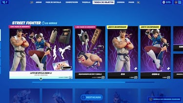 Fortnite: skins Ryu y Chun-Li de Street Fighter ya disponibles; precio y contenidos