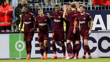 M¨¢laga 0-2 Barcelona: resumen, resultado y goles del partido