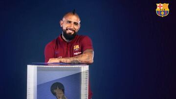 El divertido juego al que se sometió Vidal en Barcelona