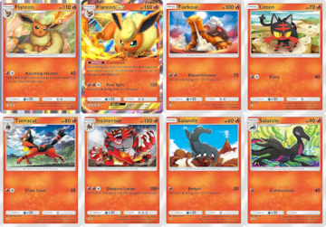 pokemon tcg pocket arboleda de eevee pokemon fuego