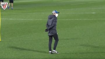 Marcelino dirige su primer entrenamiento con el Athletic