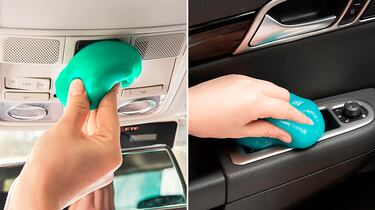 ?Cmo limpiar rendijas en un coche? Con este gel flexible y adhesivo