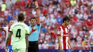 Gil Manzano expulsa a João Félix del Atlético-Athletic