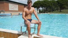 Marc S&aacute;nchez en la piscina del CAR de Sant Cugat