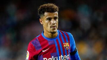 Philippe Coutinho durante un partido con el FC Barcelona.