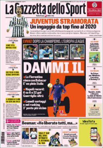 Portadas de la prensa mundial