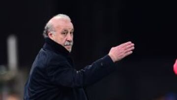 Del Bosque habló con los medios tras el partido.