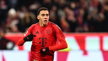 Musiala celebra un gol ante el Heidenheim.