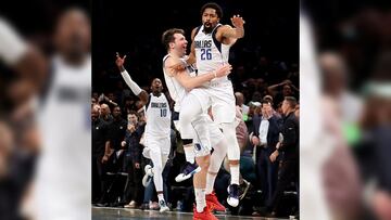 Spencer Dinwiddie has had back-to-back game winning three-pointers off passes from Luka Doncic, who said his teammate is playing like an all-star.