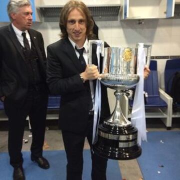 La fiesta del campeón desde las redes sociales. Modric.