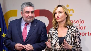 21/12/23 
TOMA DE POSESION DE JOSE MANUEL RODRIGUEZ URIBES COMO PRESIDENTE DEL CONSEJO SUPERIOR DE DEPORTES CSD
 PILAR ALEGRIA 