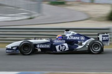 Webber con el equipo Williams.
