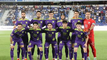 Once del Málaga en Tenerife