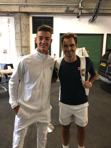 Gimeno: "Me gusta Djokovic, pero siempre quiero que gane Nadal y me fijo en él para aprender"