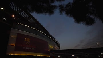 A general view outside the stadium prior to  the UEFA Champions League Round of 16 second leg match between FC Barcelona and Paris Saint-Germain at Camp Nou on March 8, 2017 in Barcelona, Spain.