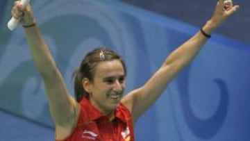 <b>HACE HISTORIA.</b> Yoana Martínez ha logrado el triunfo más importante en la historia del bádminton español.