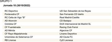 La Primera RFEF, jornada a jornada