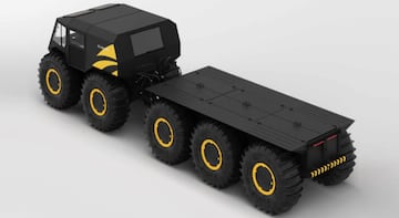 La autonom¨ªa con remolque es de 82 horas y la velocidad m¨¢xima pasa a 30km/h (sobre agua se mantiene). La capacidad de carga, en cambio, aumenta a 3.400 kilos.
