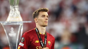 Diego Llorente, con la Roma.