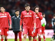 Toluca tras el partido contra San Luis.
