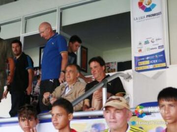 Javier Tebas y José Ramón de la Morena.