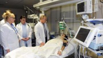 La esquiadora Komissarova continúa grave pero estable