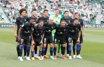 El once inicial del Atl¨¦tico de Madrid.