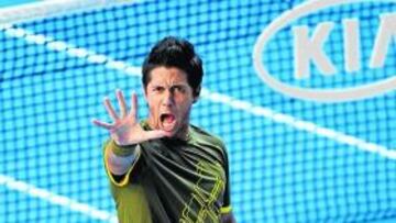 <b>VAMOS, FER. </b>El estallido victorioso de Verdasco: Murray está K. O.